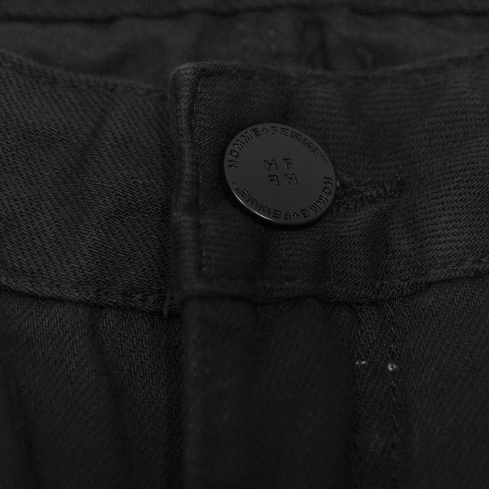 Black Repaired Denim "The Good Die Young." - Image 5
