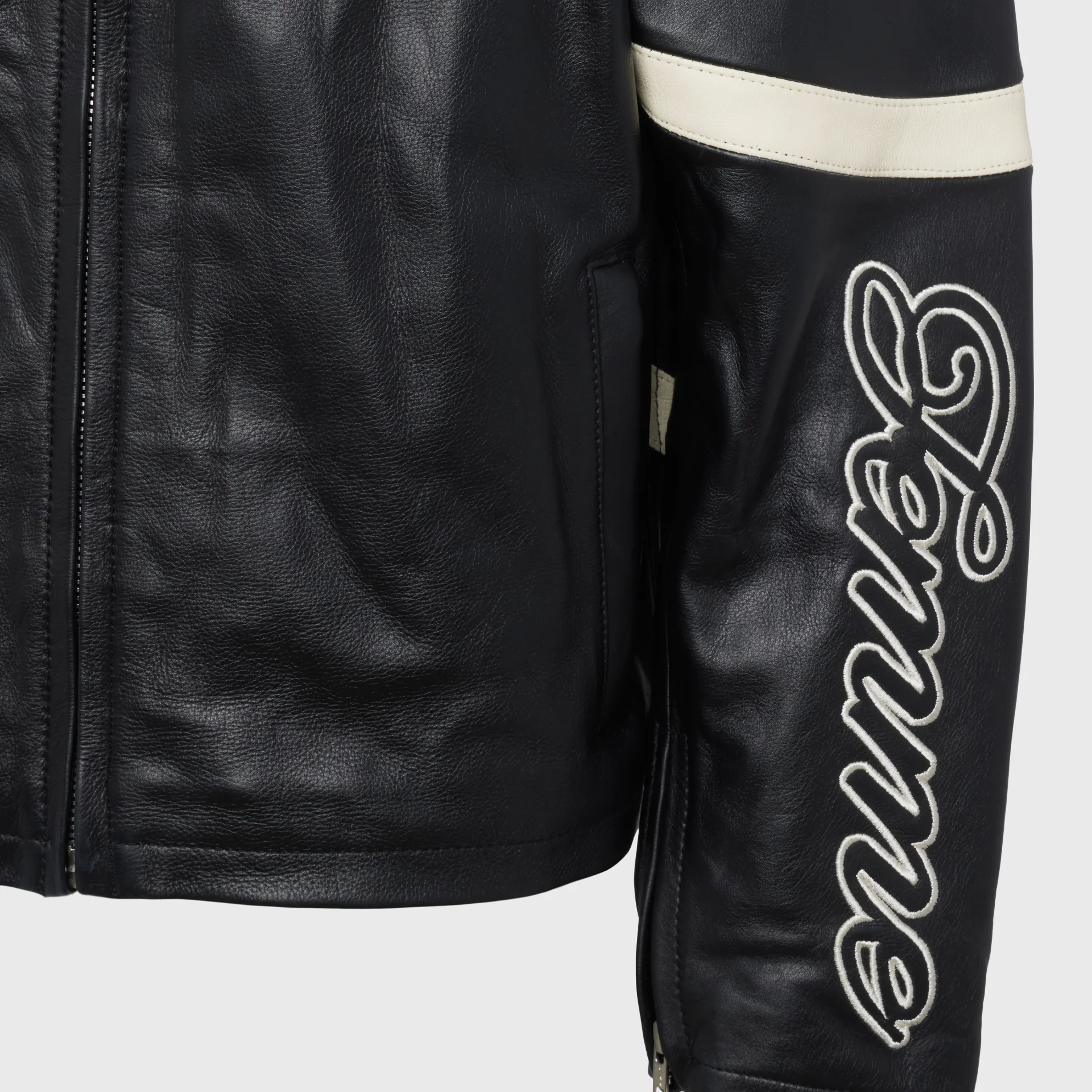 Classic Moto Jacket Black - Image 6
