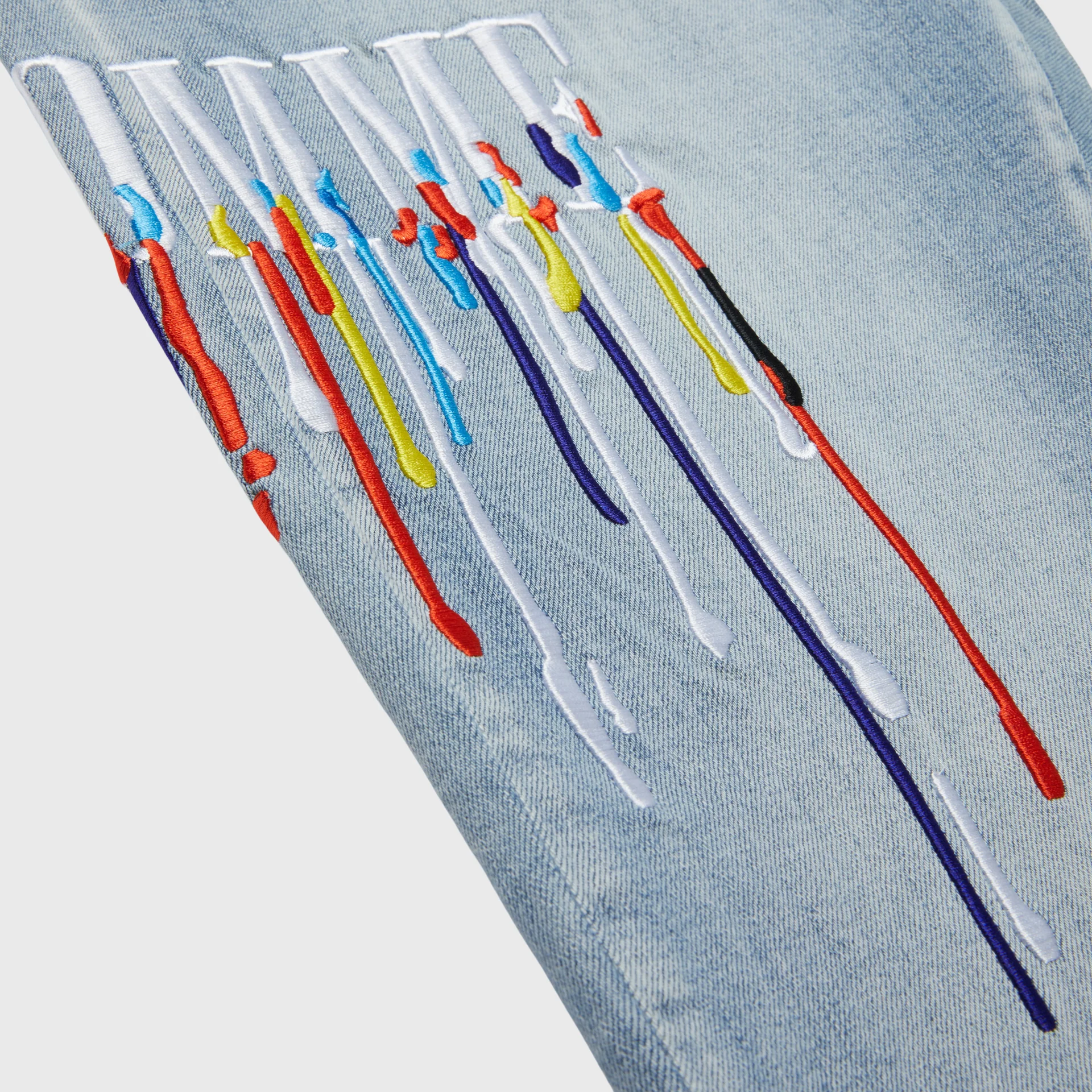 Letterman Drip Denim Blue With White Letters - Image 3