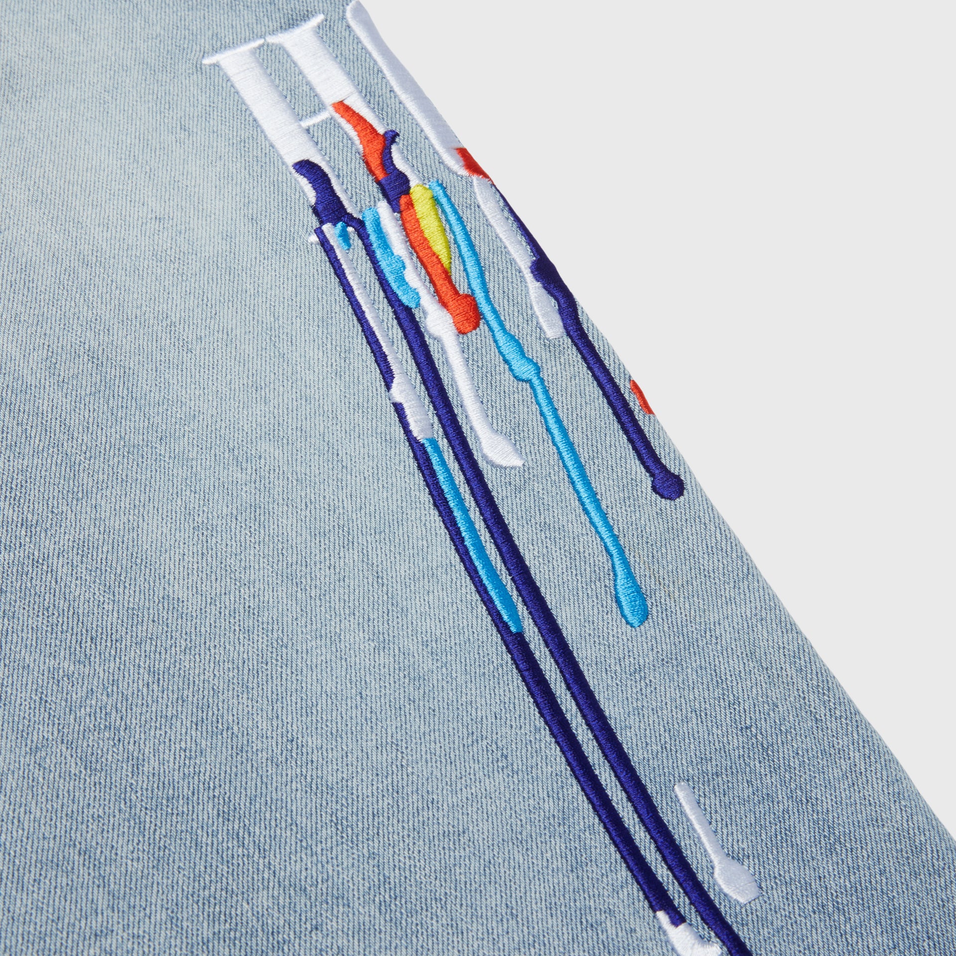 Letterman Drip Denim Blue With White Letters - Image 6