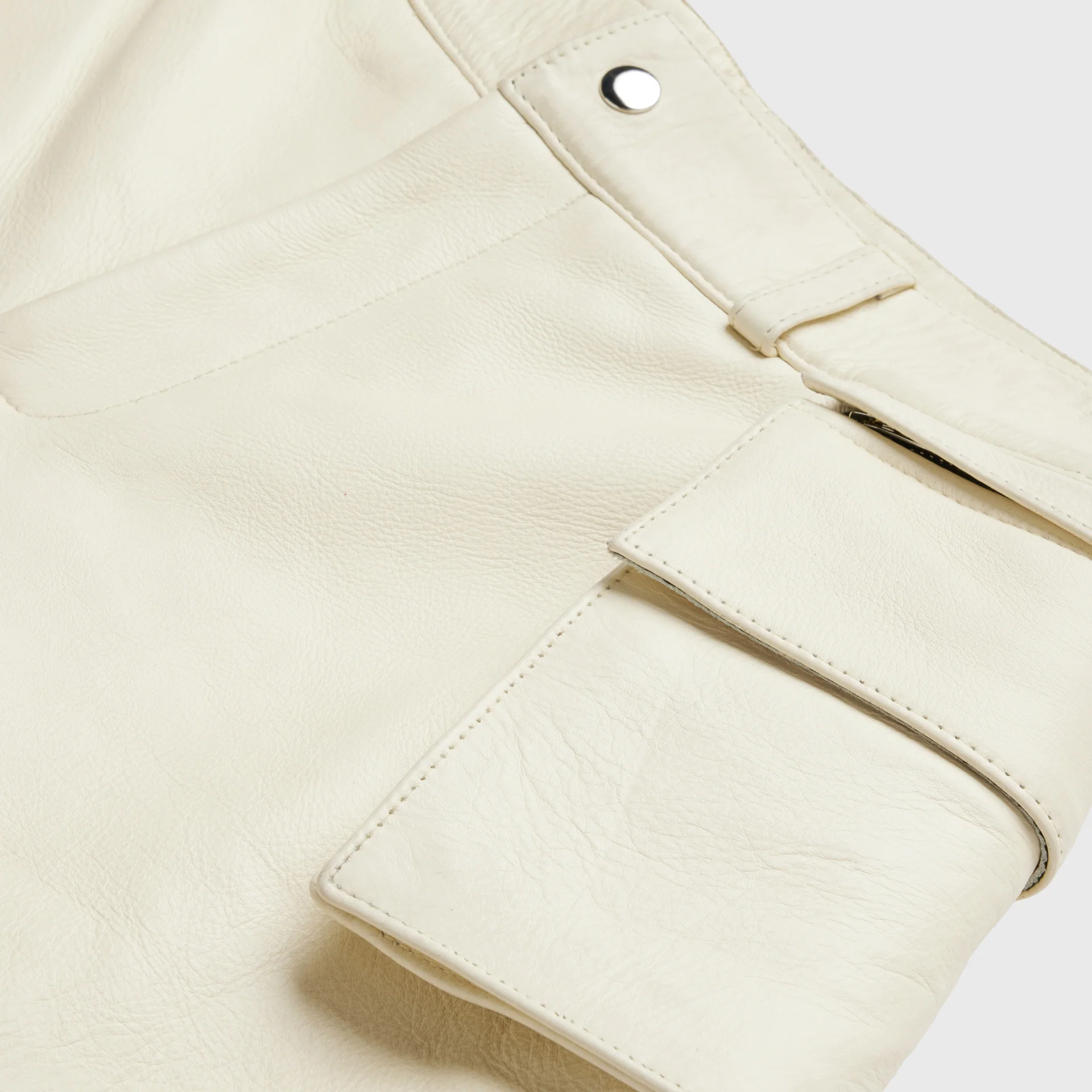 Leather Bourne Shorts Yellow - Image 6