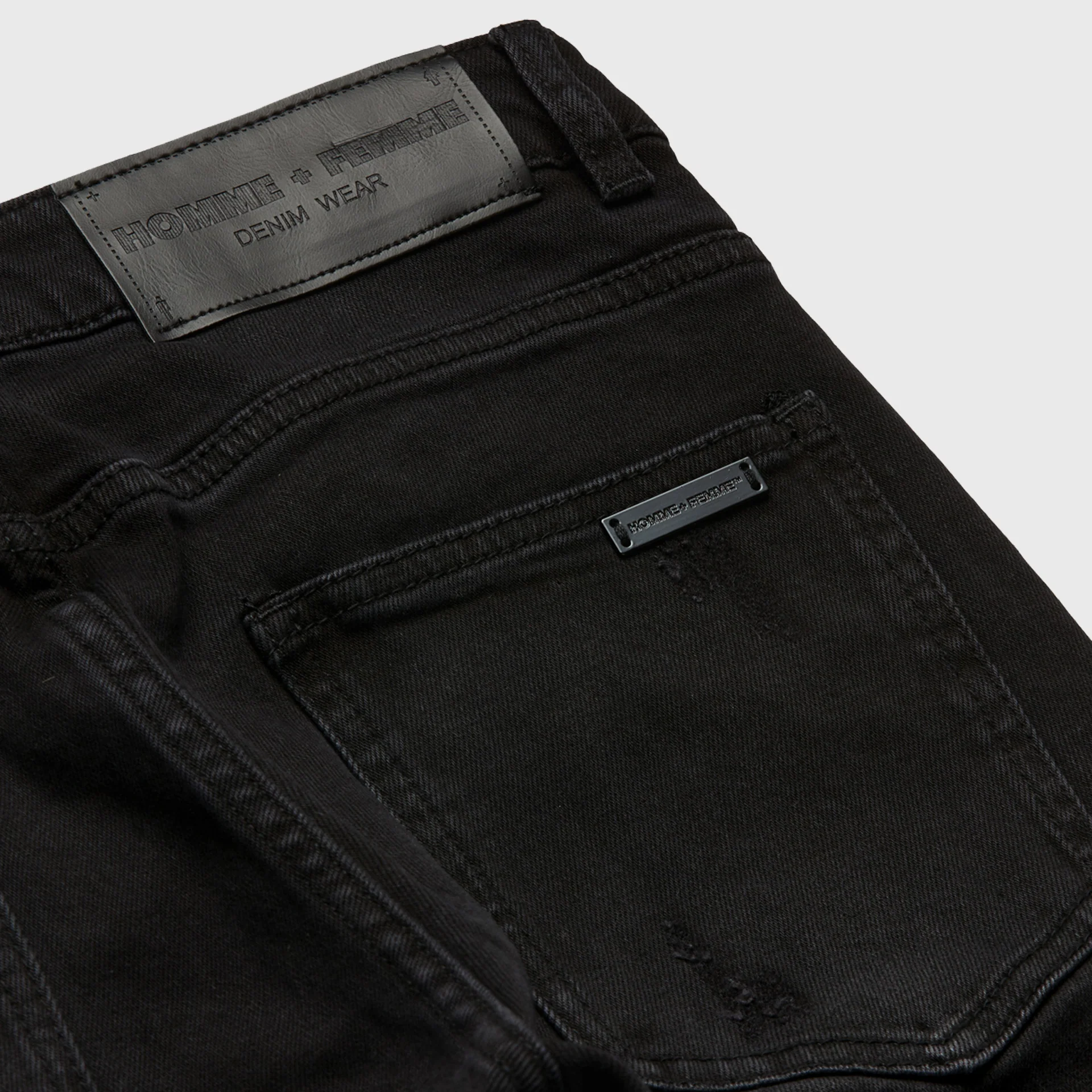 Letterman Denim Black With Cheetah Letters - Image 4