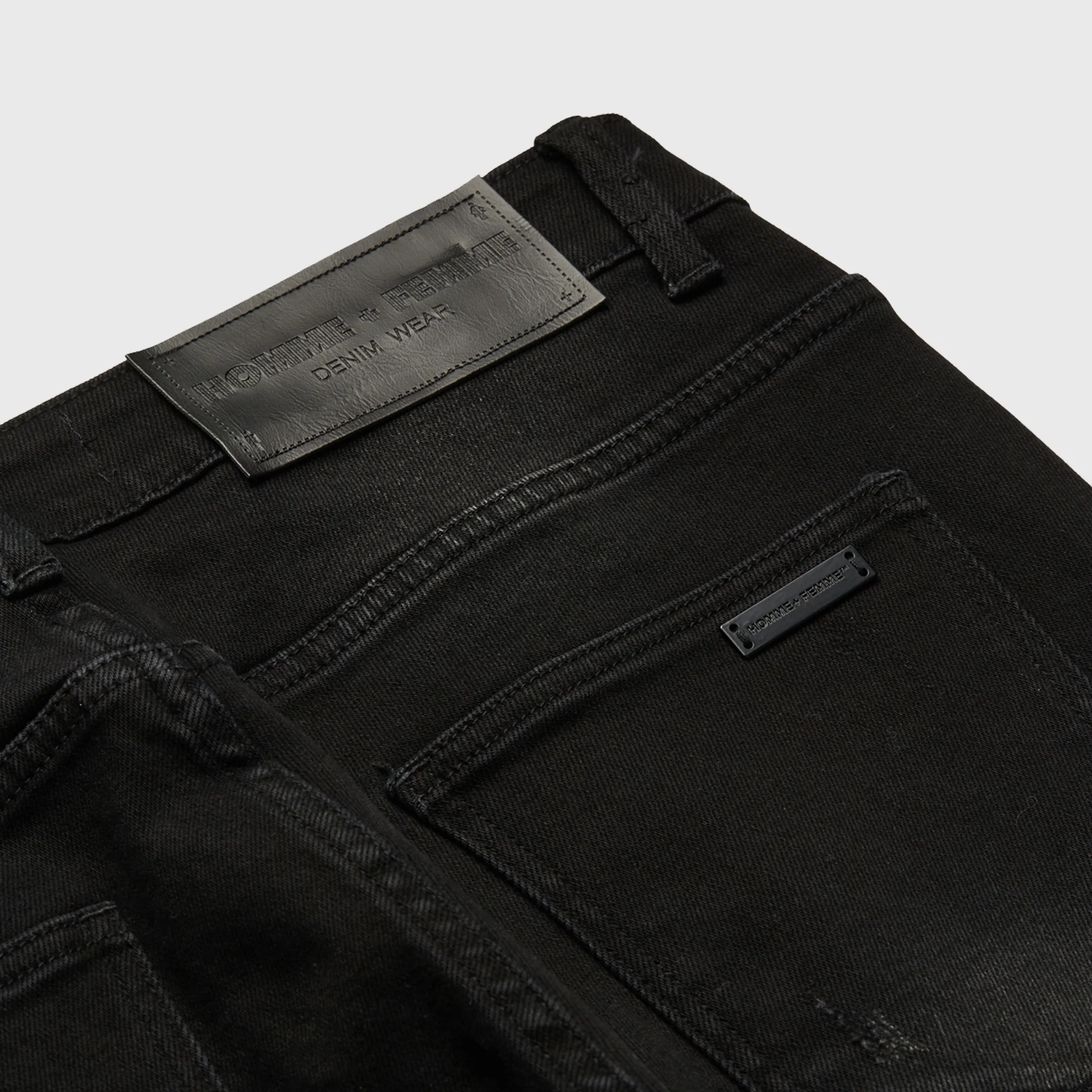 Letterman Denim Black With Yellow Letters - Image 4