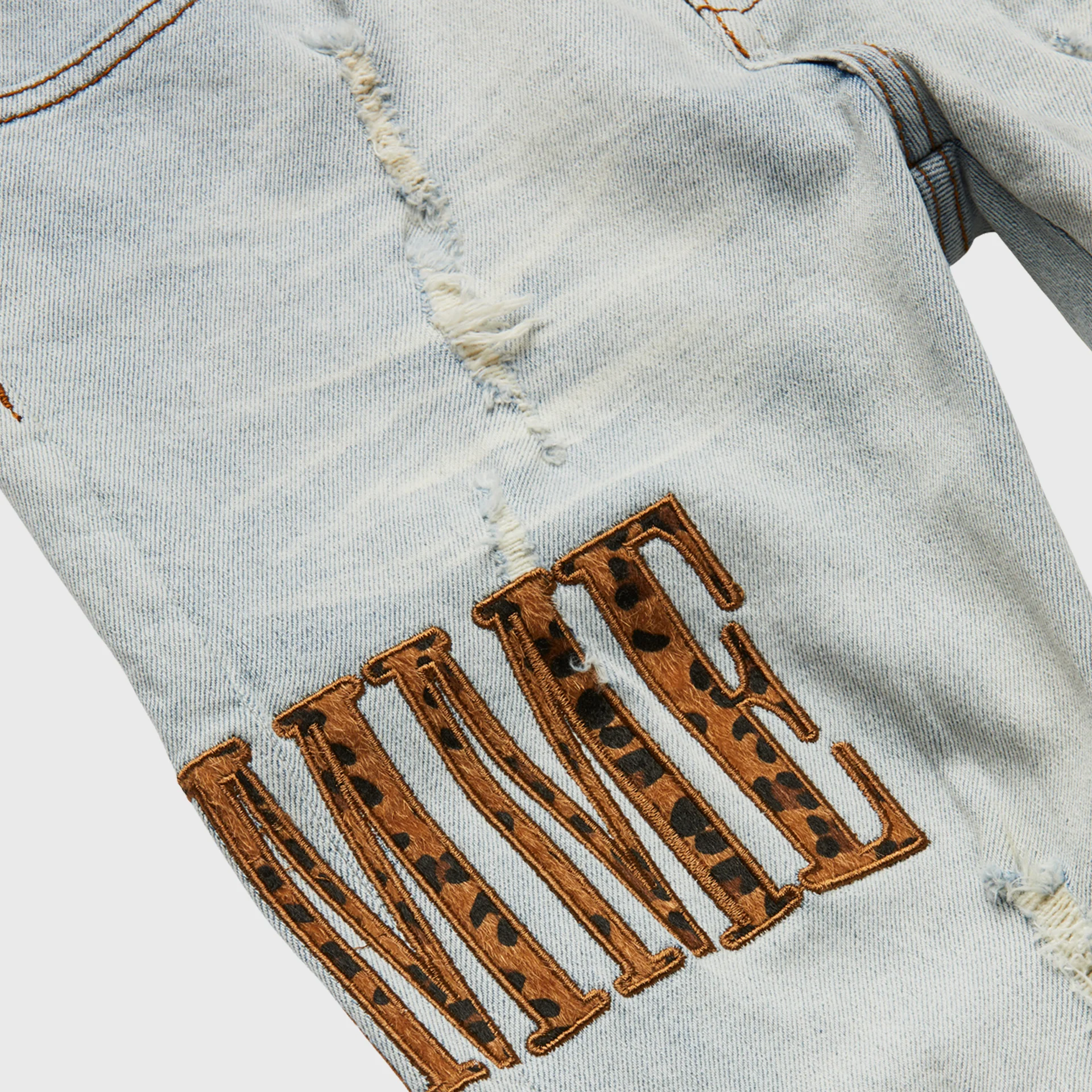 Letterman Denim Blue With Cheetah Letters - Image 3