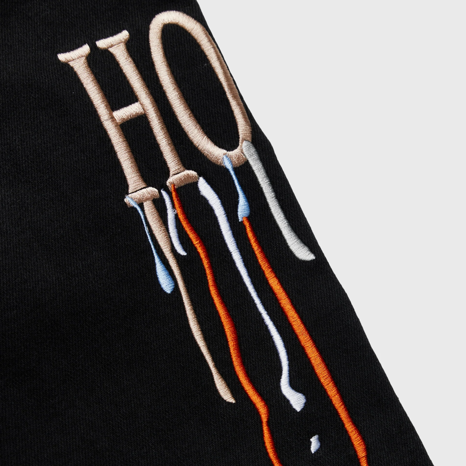 Letterman Drip Denim Black With Brown Letters - Image 3