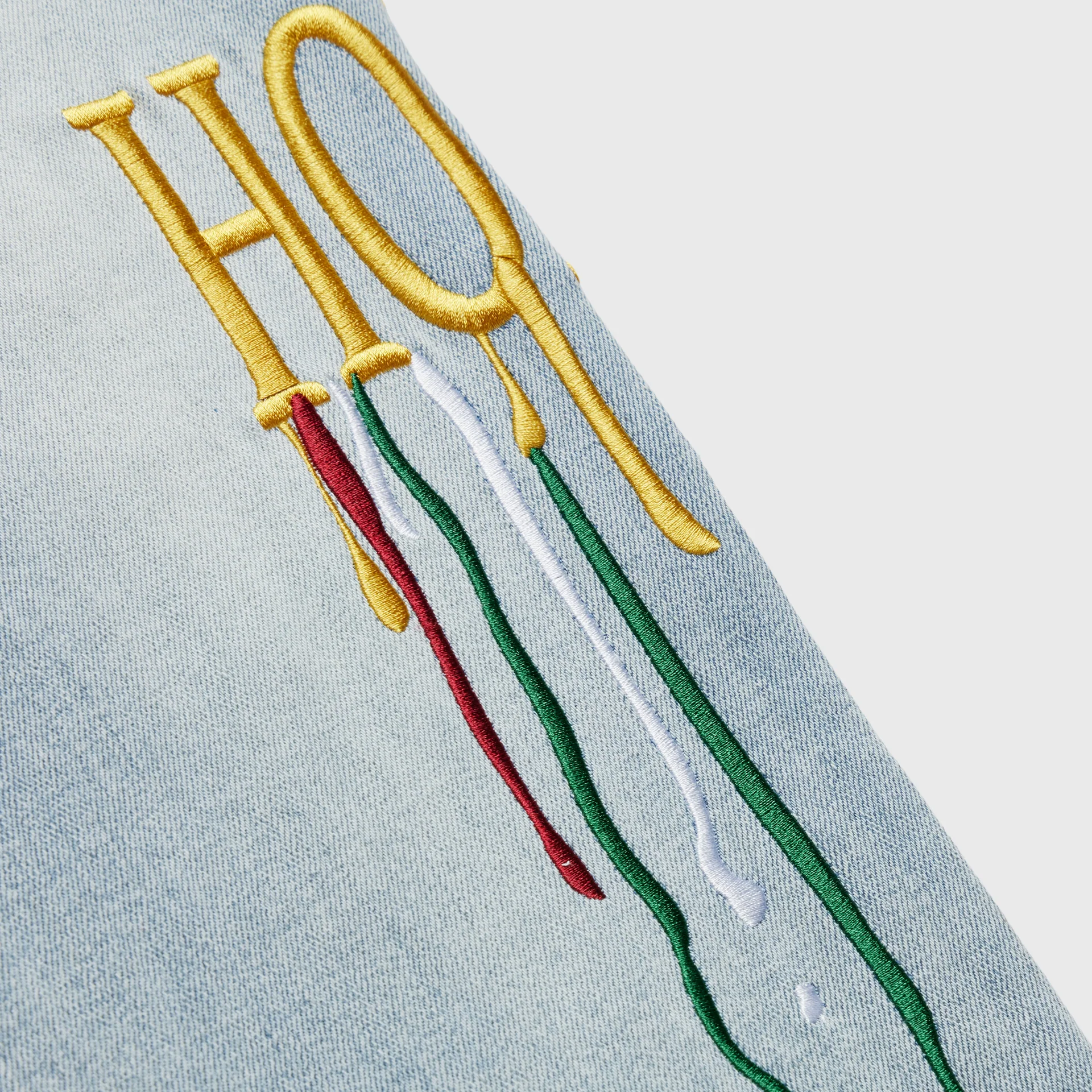 Letterman Drip Denim Blue With Yellow Letters - Image 3