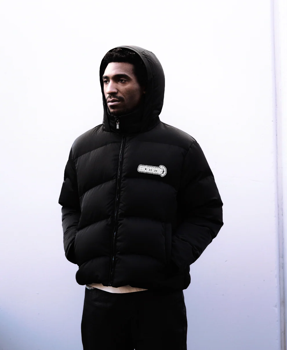 London Down  Puffer Jacket Black - Image 5