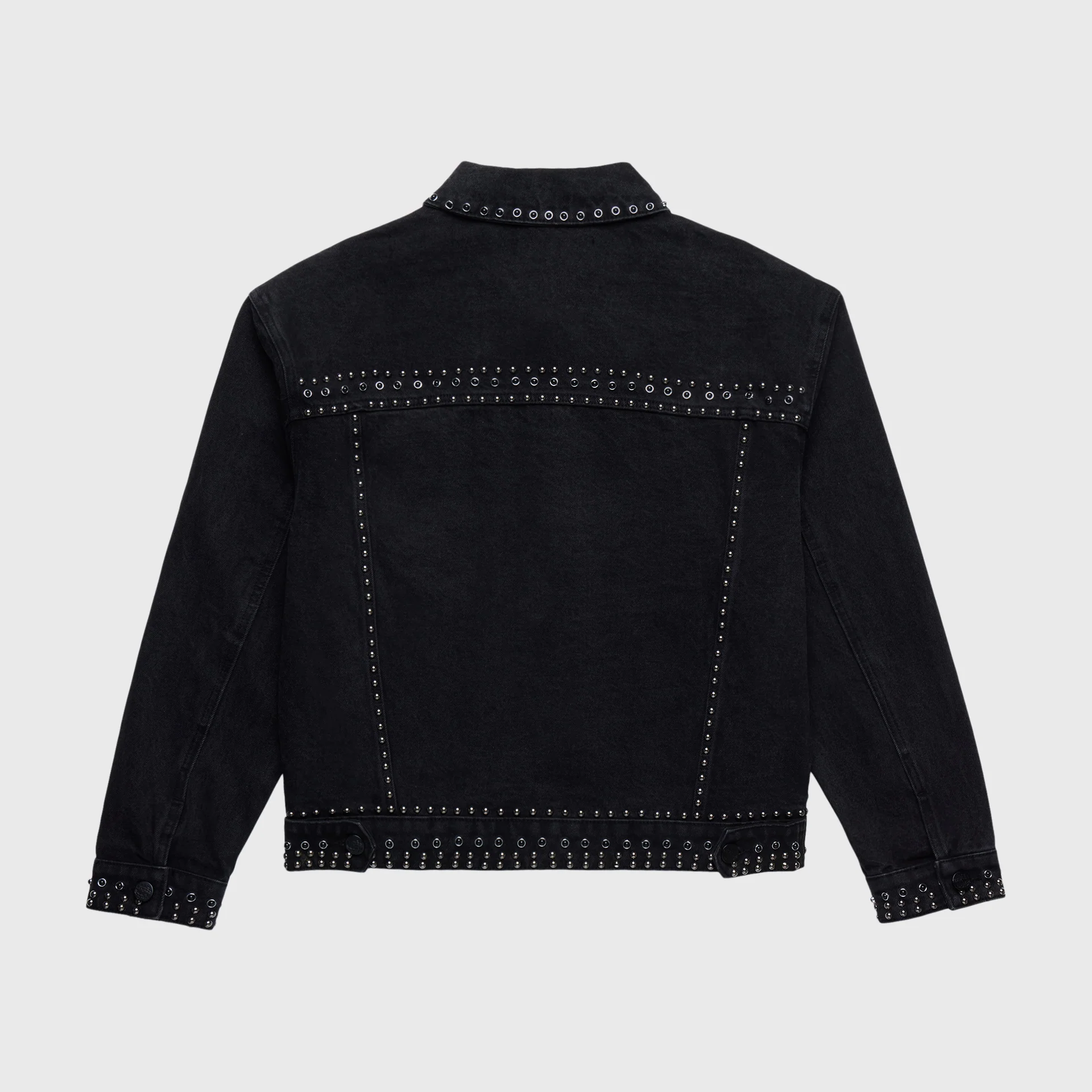 Ornament Denim Jacket Black - Image 3